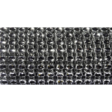 Ruban diamants noir/argent 11,5 cm x 1,80 m