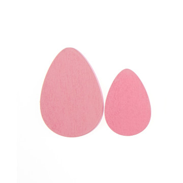Lot de 6 œufs roses en bois rose