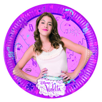 Lot de 8 assiettes Violetta D 23 cm