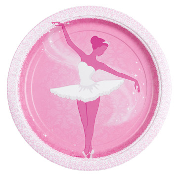 Lot de 8 assiettes Ballerine D 23 cm