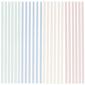 Lot de 100 pailles jetables 18,1 cm coloris assortis