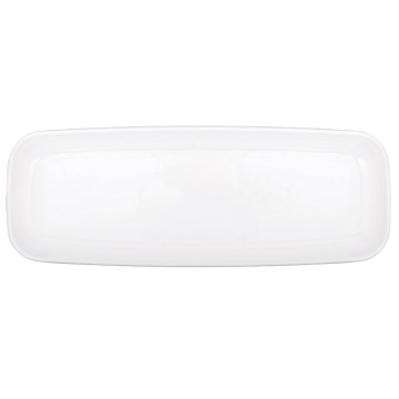 Plateau long blanc jetables 16,5 x 44,4 cm