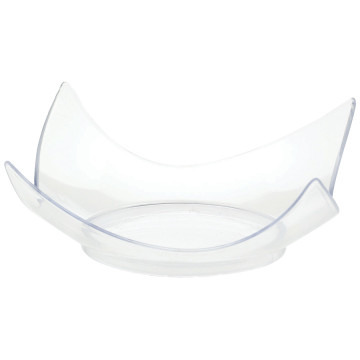Lot de 10 verrines transparentes coins courbes jetables D 7,6 cm