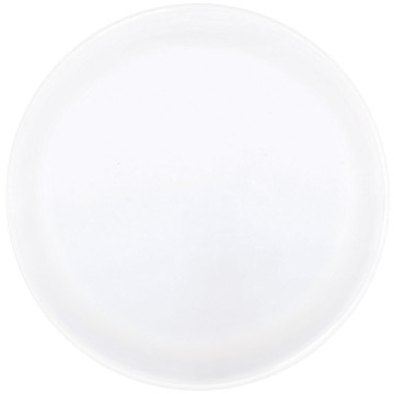 Plat de service rond blanc jetable 35,5 cm