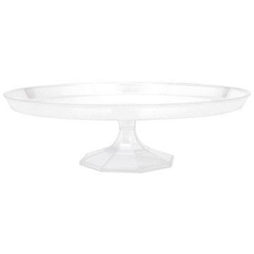 Présentoir à gâteaux transparent jetable GM 34,2 cm