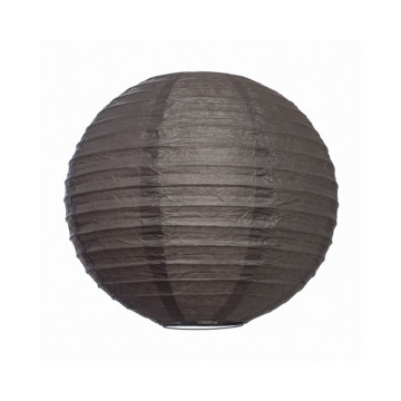 Lanterne grise en papier D 25 cm