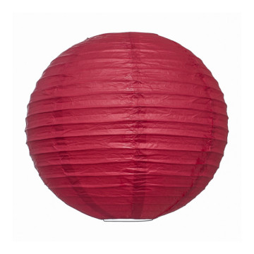 Lanterne rouge en papier D 35 cm