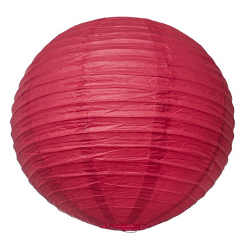 Lanterne rouge en papier D 50 cm