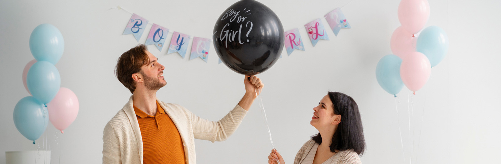 Ballon Gender Reveal Geant : Annoncez le Sexe de votre Enfant- 90